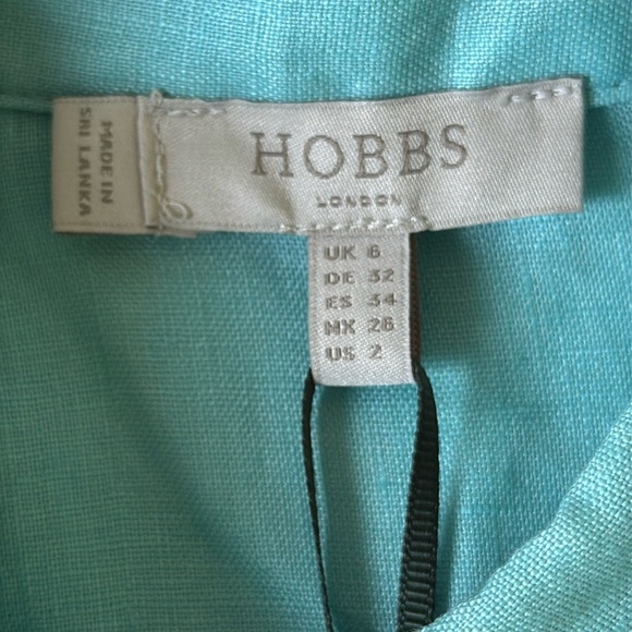 NWT Hobbs London Linen Button Down Shirt Size 2 - Picture 3 of 7